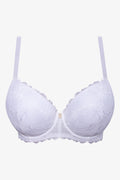 Plus Size 2 Pack Lace Balconette Bra Natural And White (1)