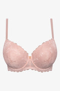 Plus Size 2 Pack Lace Balconette Bra Natural And White (2)