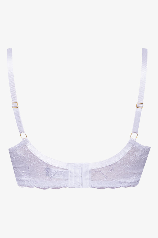 Plus Size 2 Pack Lace Balconette Bra Natural And White (3)