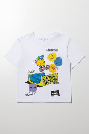 Smiley Short Sleeve T-Shirt White