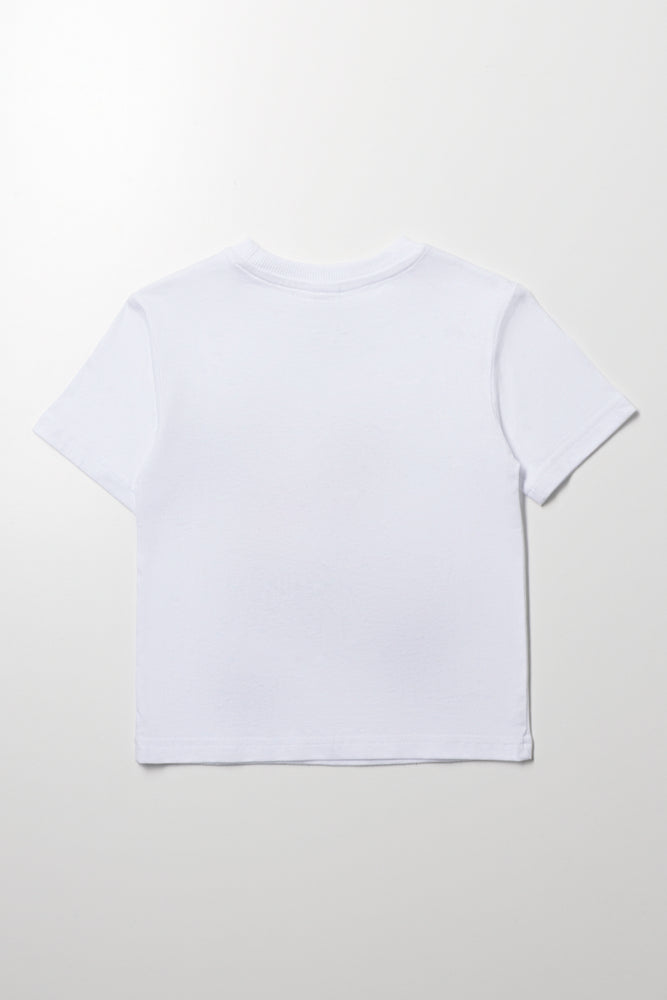 Smiley Short Sleeve T-Shirt White (2)