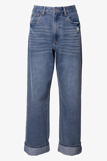 Straight Baggy Jeans Blue