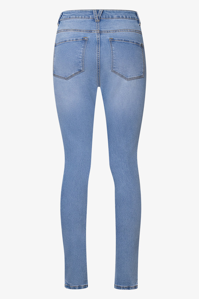 Ripped Skinny Denim Jeans Light Blue (1)