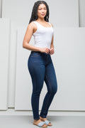 High Rise Skinny Denim Jeans Blue (2)