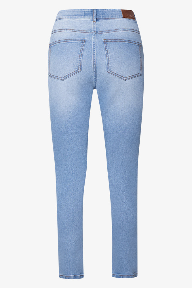 High Rise Skinny Denim Jean Light Blue (1)