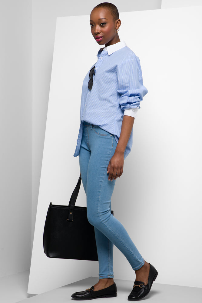 Pull On Jeggings Light Blue (4)