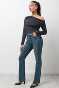 Boot Leg Denim Jeans Blue (2)
