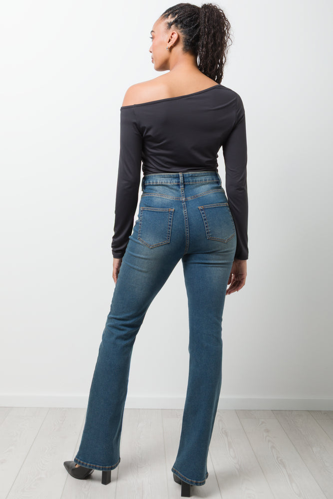 Boot Leg Denim Jeans Blue (3)