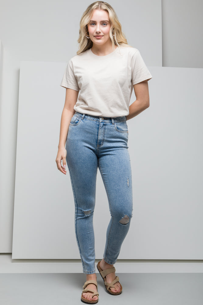 Skinny Denim Jeans Blue