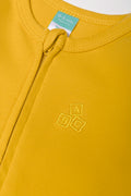 Cotton Knit Babygrow Yellow (1)