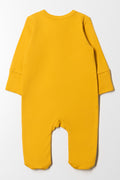 Cotton Knit Babygrow Yellow (3)
