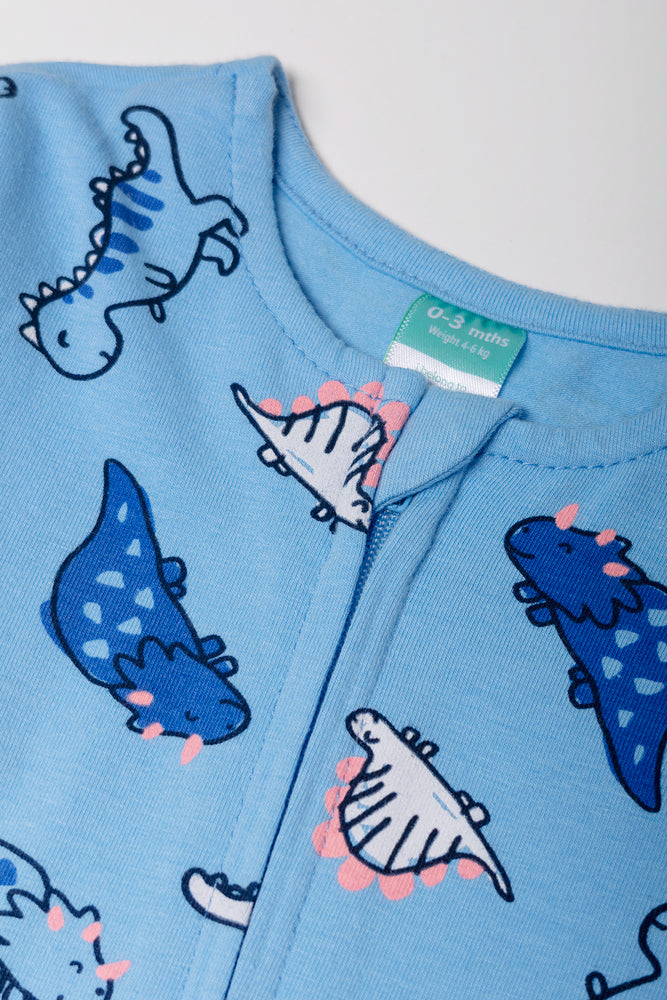 Dinosaur Babygrow Blue