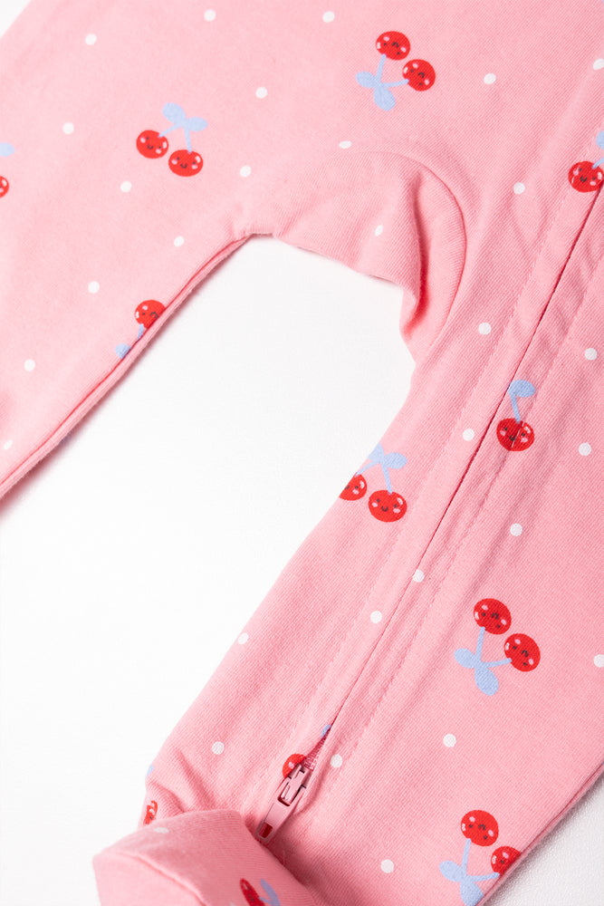 Cherry Babygrow Pink (2)