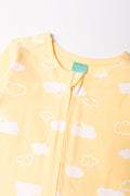 Clouds Babygrow Yellow (1)