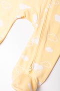 Clouds Babygrow Yellow (2)