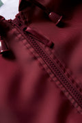 Unisex Rain Jacket Maroon Primary (3)
