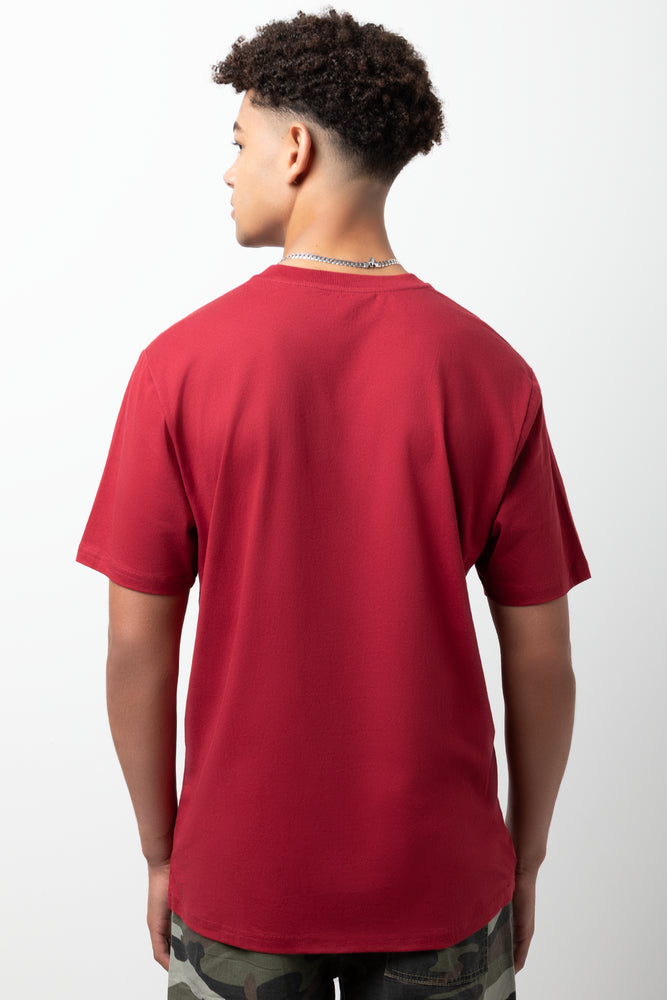 Short Sleeve T-Shirt Burgundy (2)