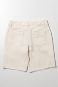 Bermuda Denim Shorts Cream (2)