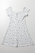Ditsy Skater Dress White (2)