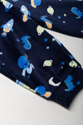Dinos In Space Island Fleece Pyjama Navy (2)