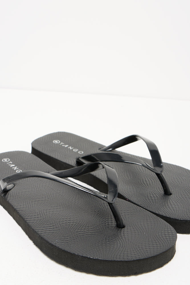 Plain Flip Flop Black (1)