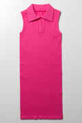 Seamless Collar Dress Pink