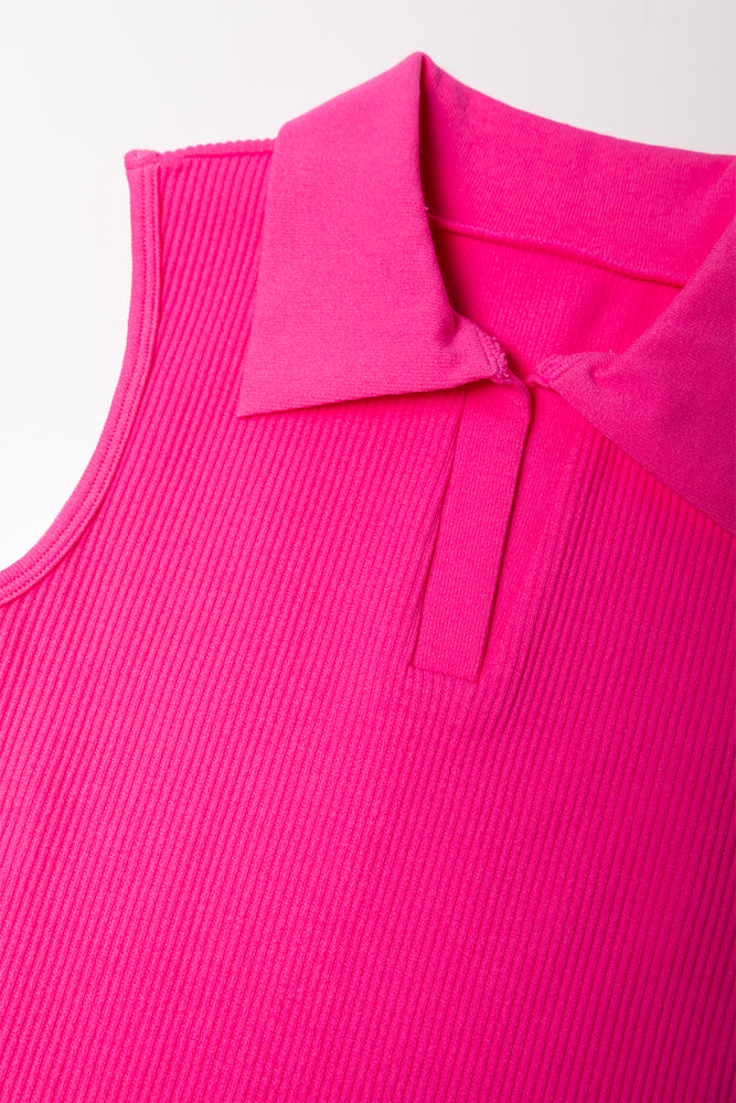 Seamless Collar Dress Pink (1)