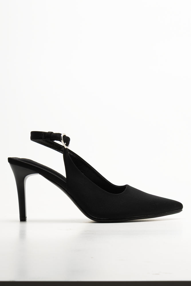 Sling Back Heels Black