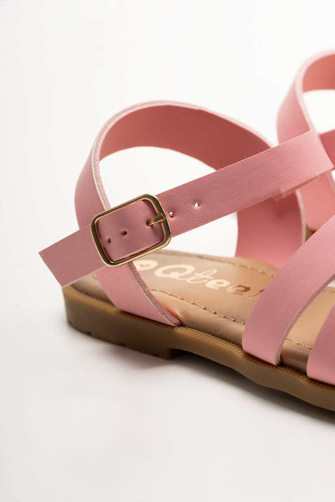 Daisy Trim Sandals Pink (3)