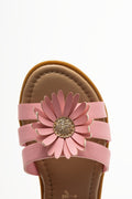 Daisy Trim Sandals Pink (4)