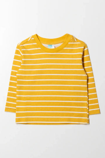 Long Sleeve Stripe T-Shirt Yellow