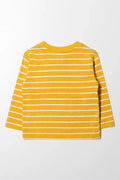Long Sleeve Stripe T-Shirt Yellow (2)