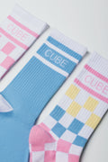 3 Pack Check Socks Multi (1)
