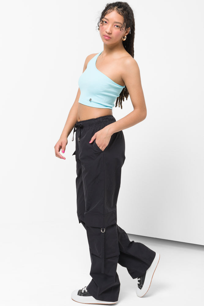 Seamless Asymmetrical Top Turquoise