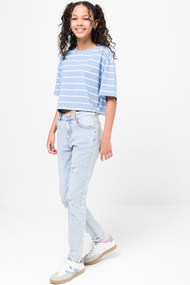 Ripped Skinny Denim Jeans Blue (2)