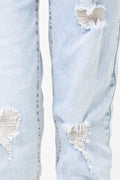 Ripped Skinny Denim Jeans Blue (4)