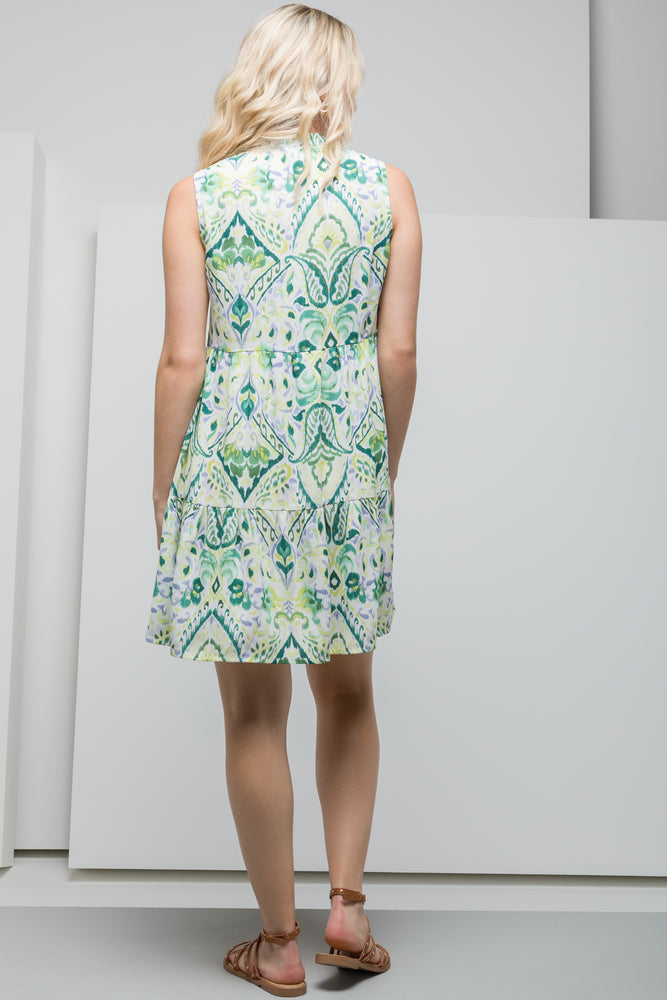 Tiered Dress Green (2)