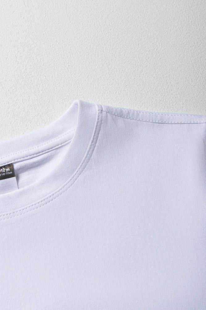 CREW NECK T-SHIRT WHITE (1)