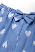 Side Frill Shorts Blue (1)