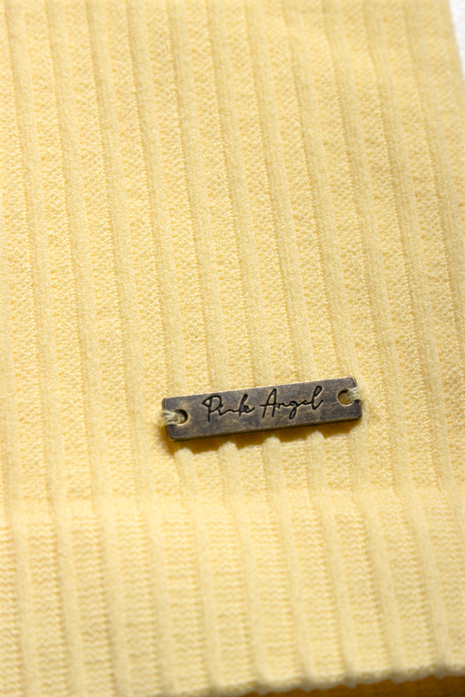 Seamless Strappy Vest Yellow