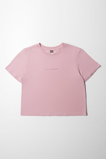 Regular Fit Boxy T-Shirt Pink