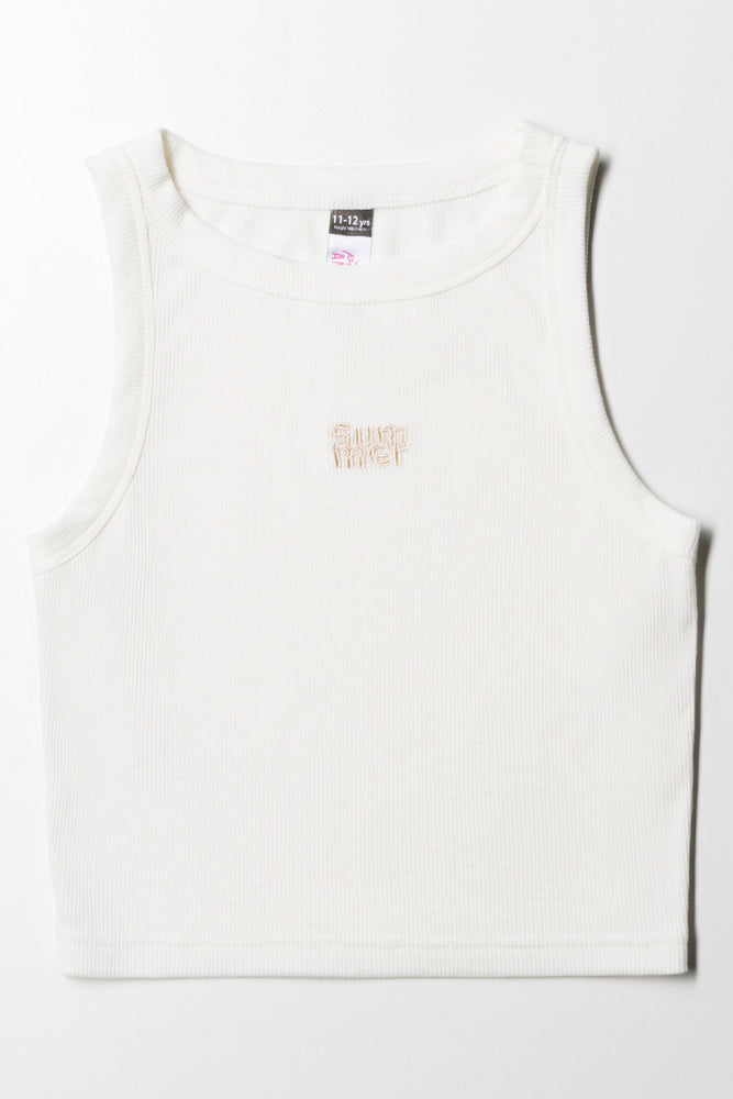Summer Rib Vest White