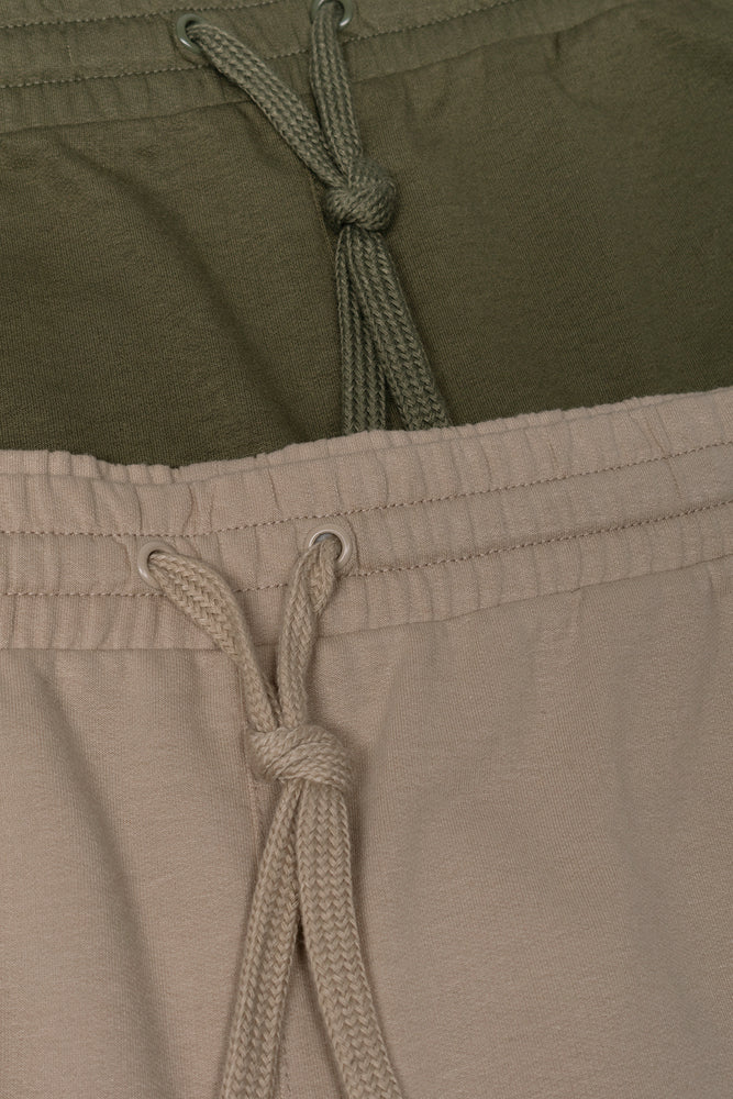 2 Pack Knit Shorts Natural