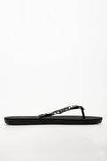 Diamante Flip Flops Black