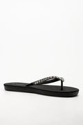 Diamante Flip Flops Black (1)