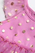 Tulle Dress with Headband Pink (1)
