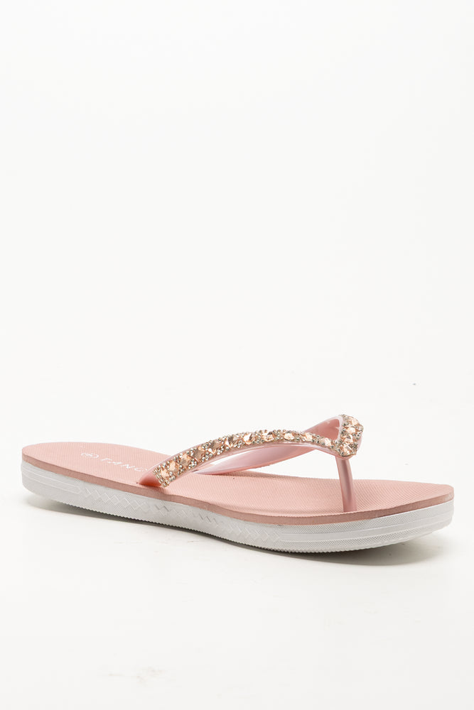Diamante Flip Flop Pink (1)