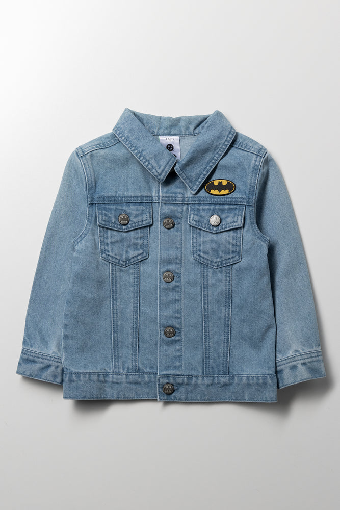 Batman Denim Jacket Light Blue