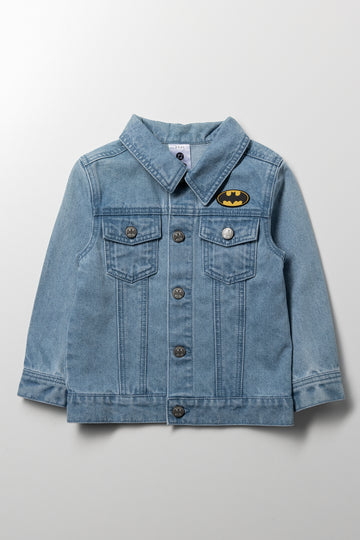 Batman Denim Jacket Light Blue