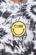 Cube X S.W. Smiley Tie Dye Short Sleeve T-Shirt Grey (3)